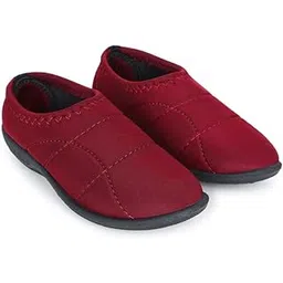 air - aqua Airaqua Womens Slip On Walking Shoes for Daily Use/Lightweight Running Trainers/Comfortable Winter Bellies/Gym Training Casual Sports Footwear for Girls(Cherry)-picture-12