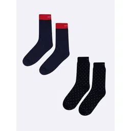 AIR GARB Pack Of 2 Polka Dot Printed Calf Length Socks-picture-33