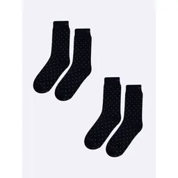 AIR GARB Pack Of 2 Polka Dot Printed Calf-Length Socks-picture-34