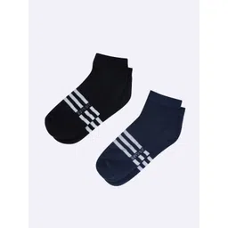 AIR GARB Pack of 2 Striped Ankle Length Socks-picture-12