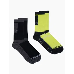AIR GARB Unisex Pack Of 2 Color-Blocked Calf Length Socks-picture-24