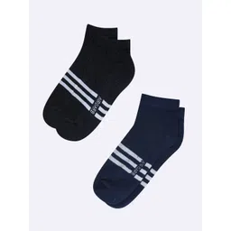 AIR GARB Unisex Pack Of 2 Striped Cotton Ankle-Length Socks-picture-17