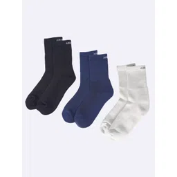 Air Garb Unisex Pack of 3 Cotton Cushioned Full Crew Socks-picture-15