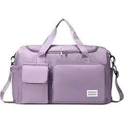 air son Travel Duffle Bag Sports Gym Shoulder Bag for Women with Wet Pocket & Shoe Compartment Weekender Overnight Travel Luggage Bag (Travel Bag, Multicolor)-picture-54