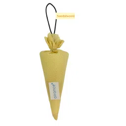 Airance 60 g Sandal Wood Fragrance Hanging Camphor Cone Car Air Freshener image 1