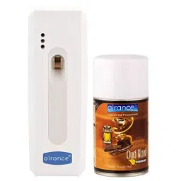 Airance Automatic A5 Room Freshener Dispenser Machine with 250 ml Oud Wood Fragrance Spray Bottle (Pack of 2)-image-19