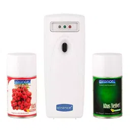 Airance Automatic LED A3 Room Freshener Dispenser Machine with 250 ml Each Litchi & Khus (Vetiver) Fragrance Spray Bottle (Pack of 3)-image-30