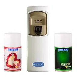 Airance Automatic Room Freshener Dispenser Machine with 250 ml Each Rose Petals & Khus (Vetiver) Fragrance Spray Bottle (Pack of 3)-picture-15