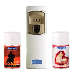Airance Automatic Room Freshener Dispenser Machine with 250 ml Musk & Rose Petals Fragrance Spray Bottle (Pack of 3)-picture-13