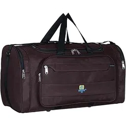 airish Fabric Travel Duffel Bags for Men and Women 50 L Brown fold-picture-29