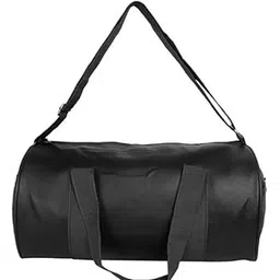 AIROZSS Trendy Lightweight Leather Gym Bag for Men and Women, Black-picture-51