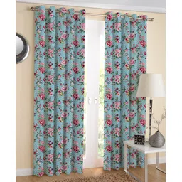 airwill 275 cm (9 ft) Cotton Room Darkening Long Door Curtain (Pack Of 2) image 1