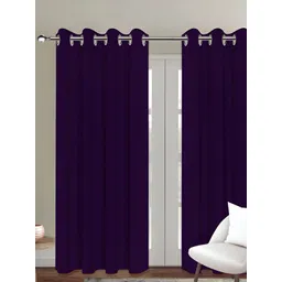 Airwill Purple 2Pcs Room Darkening Door Curtain-picture-18