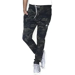 aishlinn Men's Camouflage Track Pants, Slim Fit, Drawstring Waist, Double Zip Pockets, Back Pocket, Military Style-picture-45