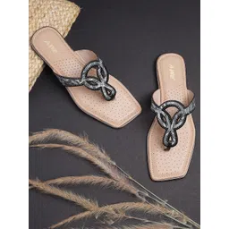 AIWIE Women Embellished Open Toe Flats-picture-24