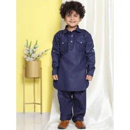 Aj DEZInES Boys Pathani Regular Kurta with Pyjamas-picture-36