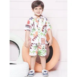 Aj DEZInES Boys Printed Pure Cotton Clothing Set-picture-37