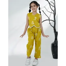 Aj DEZInES Girls Printed Top with Trousers-picture-31