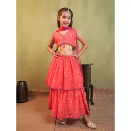 Aj DEZInES Kids-Girls Polyester Embroidered Lehenga Choli-picture-38