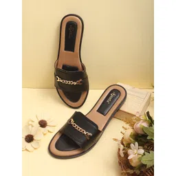 Ajanta Colourblocked Open Toe Flats-picture-13