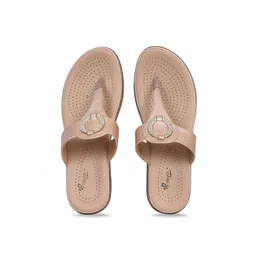 Ajanta Women Pink Embellished T Strap Flats-picture-23