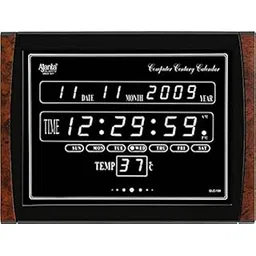 Ajanta Quartz Abstract Plastic OLC-104 LED Digital Clock (Standard, Black, White)-image-24
