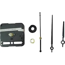 AJanta quartz Plastic Abstract Quartz Clock Movement Machine for Wall Clock (Black)-image-18