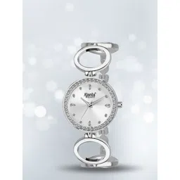 Ajanta Quartz Women Brass Patterned Dial & Bracelet Style Straps Analogue Watch AWC201KTL SSL-image-21