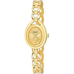 Casual Analog Gold Dial Women's Watch-AWC409MRL-3-image-43