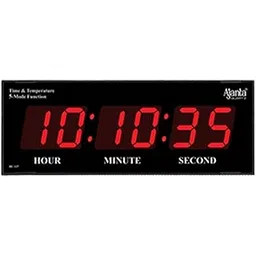 Ajanta Quartz Digital Wall Clock for Home and Office(Red)(Plastic, 1.5Wx14.2Lx5.5H inches)-image-34
