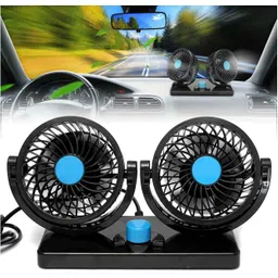 ajeetech 12V Electric CarFan for Rear Seat Passenger Portable Fan Headrest 360 Degree Car Interior Fan-picture-15