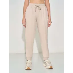 Ajile By Pantaloons Beige Comfort Fit Joggers-picture-12