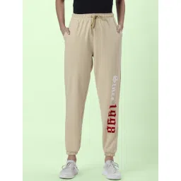 Ajile by Pantaloons Beige Cotton Printed Track Pants-picture-37