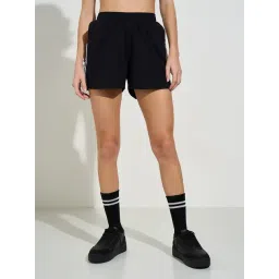 Ajile By Pantaloons Black Cotton Comfort Fit Shorts-picture-43