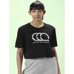 Ajile by Pantaloons Black Cotton Graphic Print Sports Top-picture-15