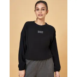 Ajile by Pantaloons Black Cotton Printed Sports T-Shirt-picture-22