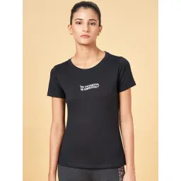 Ajile by Pantaloons Black Cotton Printed Sports T-Shirt-picture-10