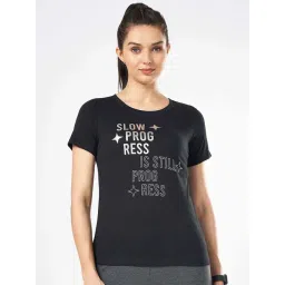 Ajile by Pantaloons Black Cotton Printed T-Shirt-picture-37