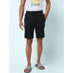 Ajile By Pantaloons Black Cotton Slim Fit Shorts-picture-41