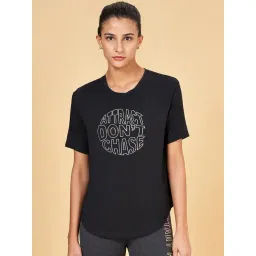 Ajile by Pantaloons Black Printed Sports T-Shirt-picture-48