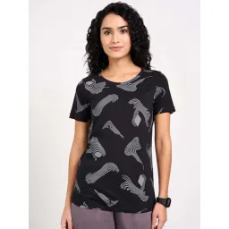 Ajile by Pantaloons Black Printed T-Shirt-picture-18