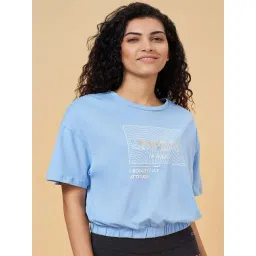 Ajile by Pantaloons Blue Cotton Printed Top-picture-17