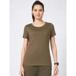 Ajile by Pantaloons Brown Cotton Printed T-Shirt-picture-31