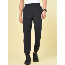 Ajile By Pantaloons Charcoal Black Cotton Regular Fit Joggers-picture-17