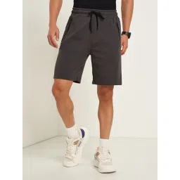 Ajile By Pantaloons Charcoal Black Regular Fit Sports Shorts-picture-21
