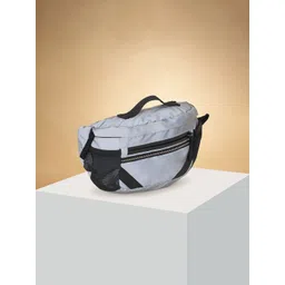 Ajile by Pantaloons Colourblocked Structured Sling Bag with Cut Work-picture-42