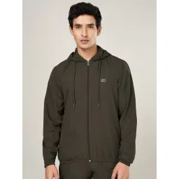 Ajile By Pantaloons Dark Olive Regular Fit Hooded Jacket-picture-14