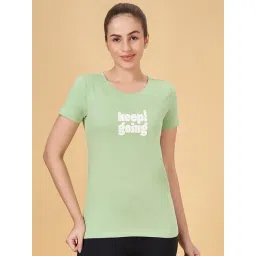 Ajile by Pantaloons Green Cotton Printed Sports T-Shirt-picture-27
