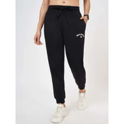 Ajile By Pantaloons Jet Black Cotton Regular Fit Joggers-picture-24