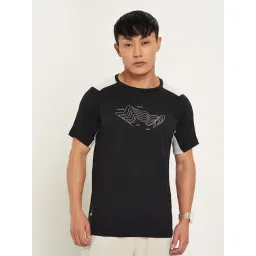 Ajile By Pantaloons Jet Black Slim Fit T-Shirt-picture-19